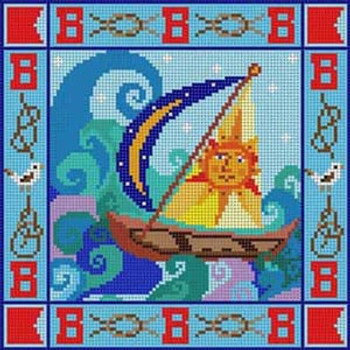 X-113 Letter B Nautical Alphabet Treglown Designs