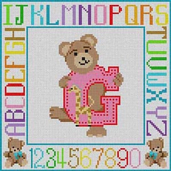 X-095 Letter G Teddy Bear Alphabet Treglown Designs