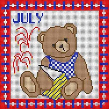 X-075G July Calendar Bear Treglown Designs 