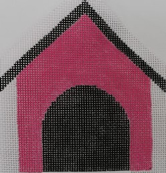 CDH-002-13 Hot Pink DOG HOUSE 5.5 x 5.5-13 mesh Hillary Jean Designs