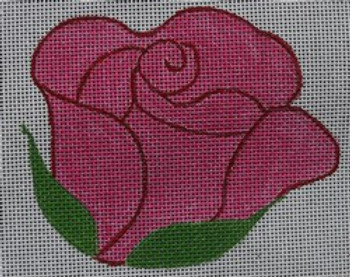 R-004-18 ROSE PINK W/RED 4.25 X 3.5 18 Mesh Hillary Jean Designs