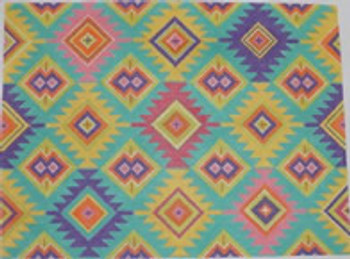 237A Southwest Geometric - Bright 17 x 12.5  13 Mesh NEEDLEDEEVA