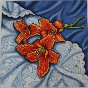 R457 Day Lily 14 x 14	18 Mesh Robbyn's Nest Designs