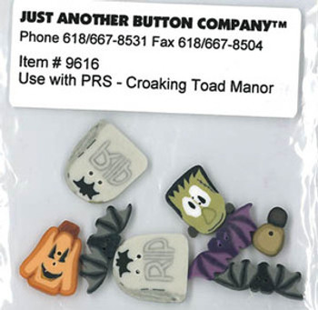 Just Another Button Company Croaking Toad Manor Button Set