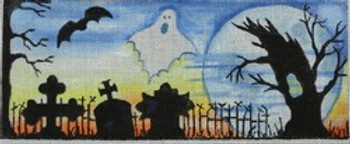 R418 Midnight Cemetery Silhouette10 x 4	18 Mesh Robbyn's Nest Designs