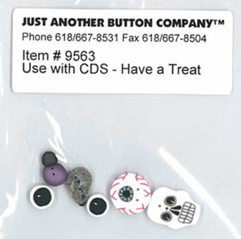Just Another Button Company Have A Treat Button Pk (Cherrywood)