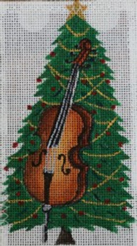 R258 Cello w/ Christmas Tree3.25 x 6	18 Mesh Robbyn's Nest Designs