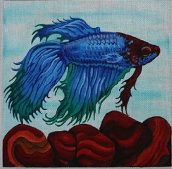 R300 Blue, Red, and Green fish w/ red coral 10 x 10	18	Mesh Robbyn's Nest Designs