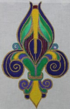 R1145 Fleur de Lis	6.5 x 10.25 18 Mesh Robbyn's Nest Designs