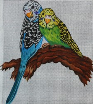 R321 Parrots 7.5 x 8	18  Mesh Robbyn's Nest Designs