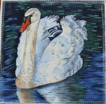R348 Elegant Swan 12 x 12	18 Mesh Robbyn's Nest Designs