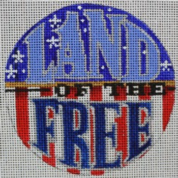 R1019 Land of The Free 4.5 round	18 Mesh Robbyn's Nest Designs