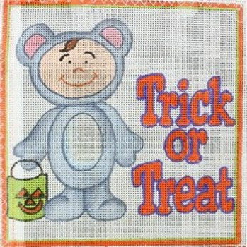 R754 Trick or Treat w/ Mouse 6 x 6 18 Mesh Robbyn's Nest Designs