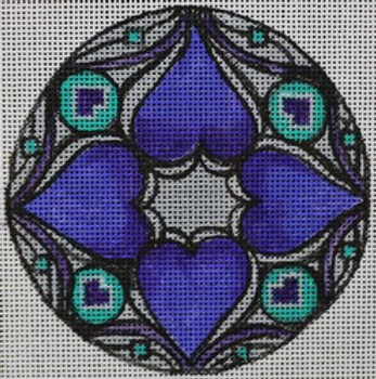 R567 kleidiscope w/ grey, purple, and turquoise 4 x 4	18 Mesh Robbyn's Nest Designs