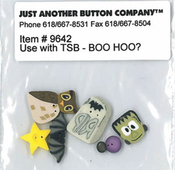 Just Another Button Company Boo Hoo Button Pack (9642)