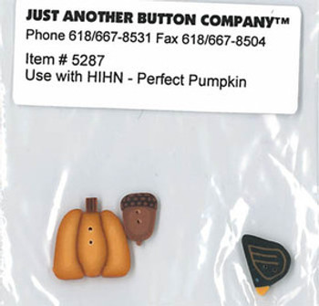 Just Another Button Company Perfect Pumpkin Button Pack (5287)