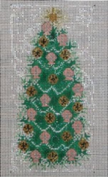 WS340P Shell Tree 18 Mesh 6 x 3  WINNETKA STITCHERY DESIGNS