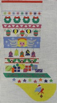 WS178	1 Angel Stocking	21 x 9	12 Mesh  WINNETKA STITCHERY DESIGNS