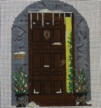 WS739N	Dark Brown Door/ Gray Wall r	4.5 x 4 18 Mesh WINNETKA STITCHERY DESIGNS