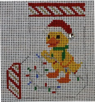 WS555C	Christmas Critter Duck 3 x 3	18 Mesh WINNETKA STITCHERY DESIGNS
