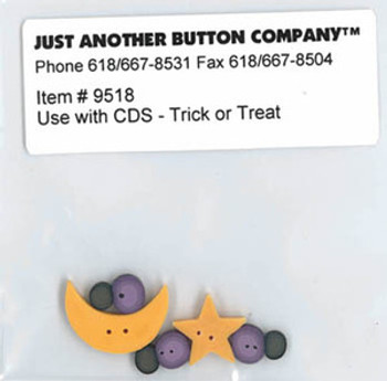 Just Another Button Company Trick Or Treat Button Pk (Cherrywood)