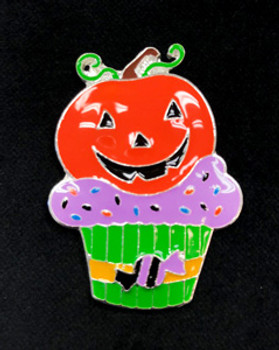 Halloween PUMPKIN CUP CAKE Needle Minder Big Buddy The Meredith Collection
