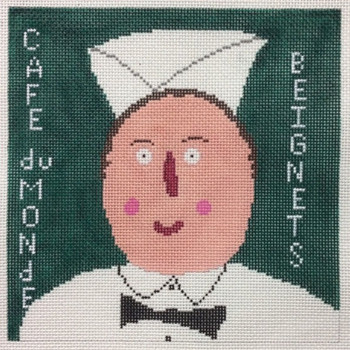 TG17 Cafe du Monde 8.5" x 8" 13 Mesh Terry Gaskins