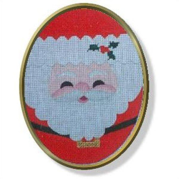 HP1000 Mr. Santa Egg 6.25 18 Mesh With Stitch Guide  DESIGNS BY JULIE SACKET Quail Run Designs