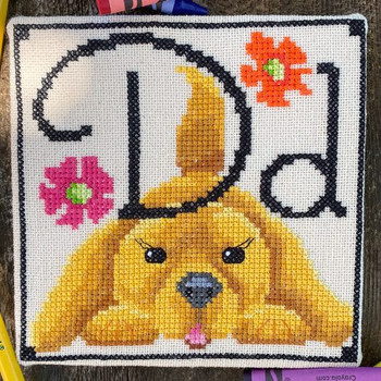 YT LU170 Danny Dog 65 x 65 by Luhu Stitches