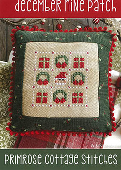 December Nine Patch 39w x 39h by Primrose Cottage Stitches 22-2081 YT