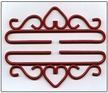 83220 Bellpull Wrought Iron Red Finish; 20cm (8") 