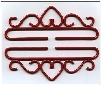 83225 Bellpull Wrought Iron; Red Finish 25cm (9-7/8") 