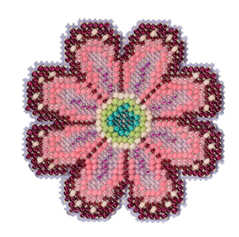 MH212211 Pink Flower (2022) Mill Hill Beaded Ornament
