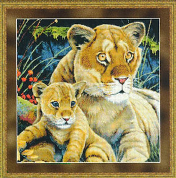 Lioness And Cub by Kustom Krafts 08-2366