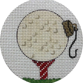 APX514 GOLF BALL AND TEE ORNAMENT 4” Round 13 Mesh Alice Peterson!