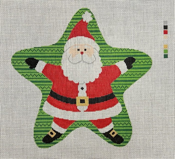 ASIT606 Star Santa 11 x 11 13 Mesh A Stitch In Time