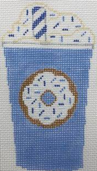 RD 334 Blue Donut 18 Mesh Rachel Donley Needlepoint Designs