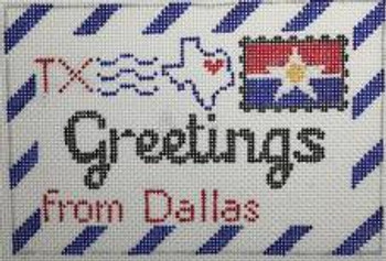 RD 270 Dallas Mini Letter 18 Mesh Rachel Donley Needlepoint Designs