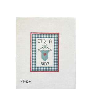 Hello Tess Designs HT139 It’s a Boy! 3.5” W x 4.7” H 18 mesh