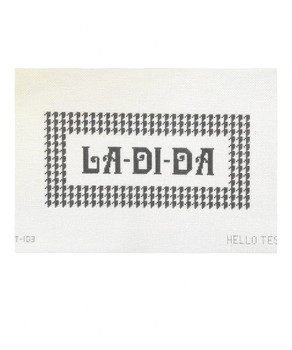 Hello Tess Designs HT10318 La-Di-Da  9.5”W x 4.5”H  18 mesh