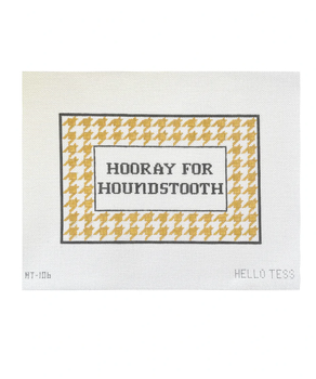 Hello Tess Designs HT10618 Hooray for Houndstooth 9”W x 6”H 18 mesh