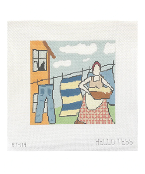 Hello Tess Designs HT114 Wash Day 8.5” W x 8” 13 mesh