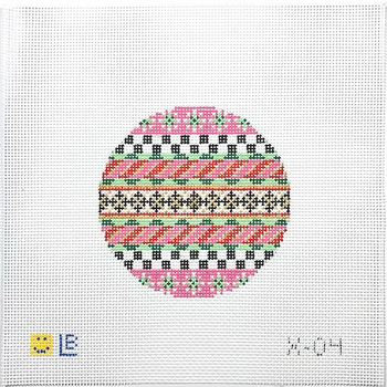 X-04 Black & Gold Argyle 4.5" round 13 Mesh LAUREN BLOCH DESIGNS