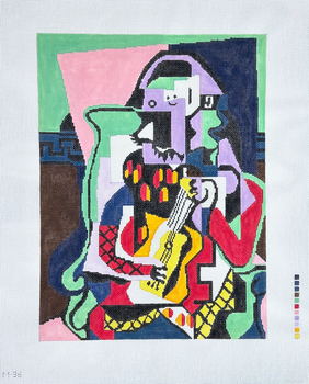 105950 CWD-M164 Picasso -- Three Musicians Round 4" Diameter18 Mesh Changing Women Designs