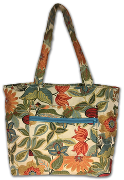 #91 314 Extendable Zipper-Top Tote In Kyoto (Swatch) ,Shown Finished in  #76 Blossom Hug Me