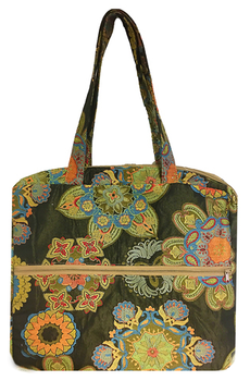 #91 611 The Antoinette in Kyoto (Swatch) shown Finished in #79 Kaleidoscope Hug Me Bag