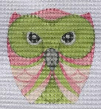 HO1258 OWL 4.5 tall on 18 mesh Raymond Crawford Designs