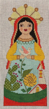 CH-SN2 Santos Nativity - Virgin Mary 3.5" x 8"  18 Mesh EyeCandy Needleart