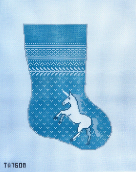 Thorn Alexander (KCN) TA7600 Wedgewood Unicorn Midsize Stocking  7" X 10" 13 Mesh