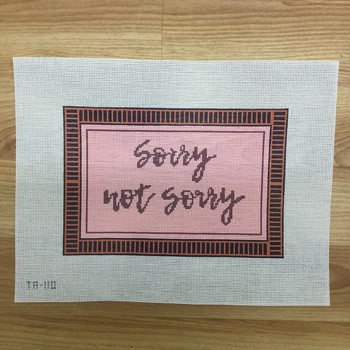 Thorn Alexander (KCN) TA110 Sorry Not Sorry Canvas 10 1/2" X 7" 13 Mesh